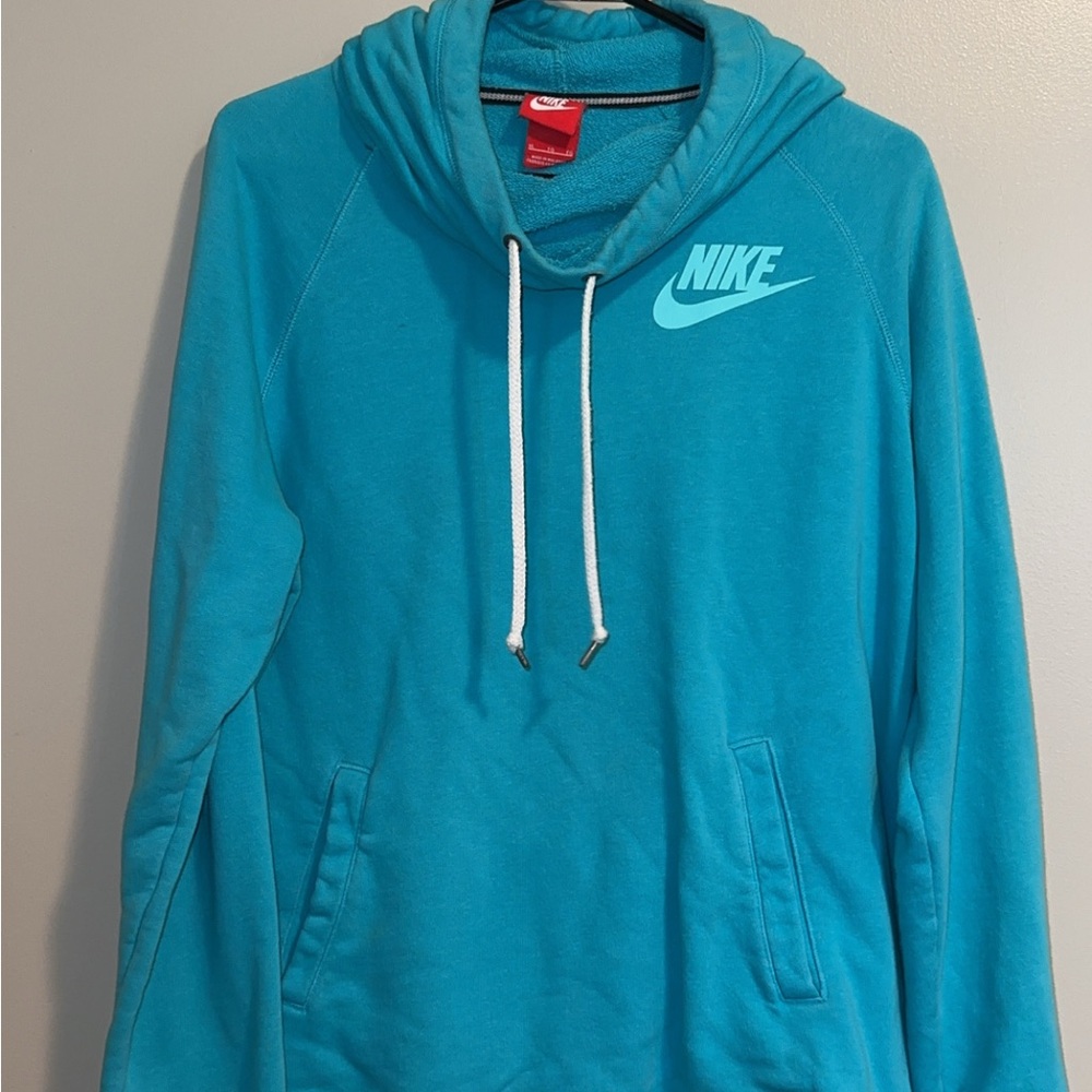 Nike Blue Cowl & Turtleneck Sweater
